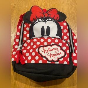 Disney Minnie Mouse Red and White Polka Dot Kids Backpack